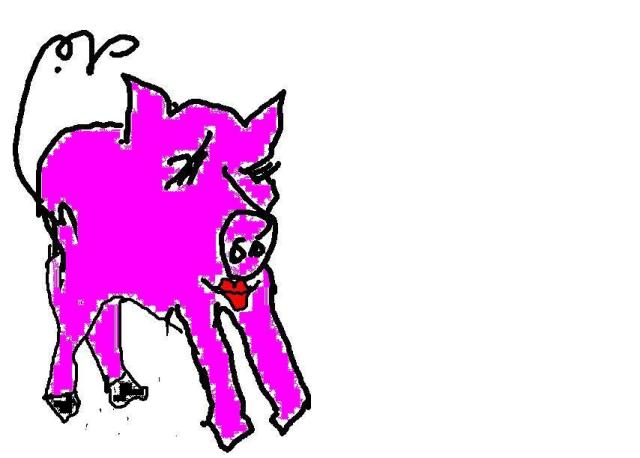 Pig with lipstick  2